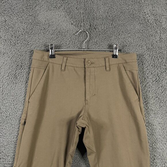 BYLT Pants Mens 32x28 Brown Everyday Jogger Skinny Fit Stretch Travel - Picture 2 of 15